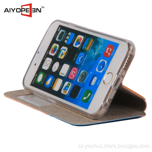 High quality luxury offical style PU leather for iphone 6 /iphone 6s stand case